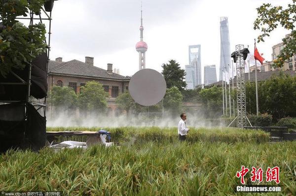 2014年9月14日，地處上海外灘源的圓明園路被布置成了一片“水稻田”，長(zhǎng)2、3百米、寬7、8米“水稻田”基本覆蓋了整條馬路。據(jù)悉，這些即將成熟的水稻是從市郊金山區(qū)運(yùn)抵過來，將作為一個(gè)商業(yè)活動(dòng)應(yīng)景的道具。