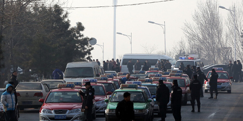 沈陽(yáng)千輛出租車(chē)罷運(yùn)-抗議滴滴和快的專(zhuān)車(chē)4