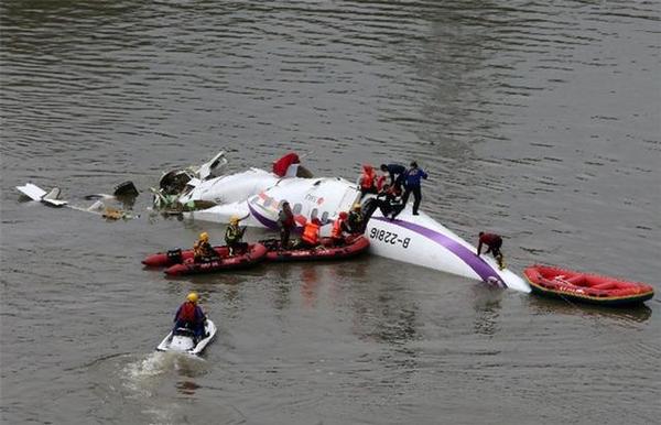 復(fù)興空難飛機殘骸。（圖片來源：臺灣聯(lián)合新聞網(wǎng)）