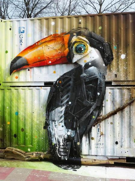 Bordalo II的雕塑作品