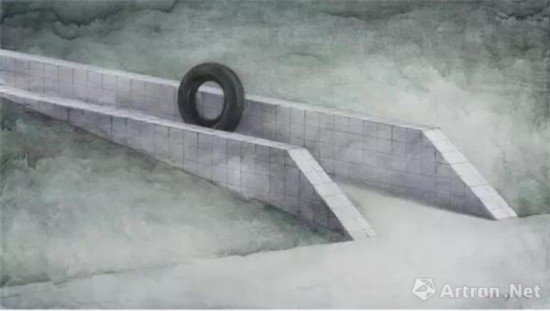 李青 | 通道 布面油畫(huà) | 150×85cm | 2016年