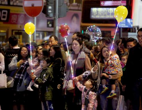 網紅氣球在香港熱賣。圖片來源：香港《大公報》