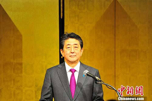 日本首相安倍晉三。 <a target='_blank' href='http://www.chinanews.com/'>中新社</a>記者 呂少威 攝