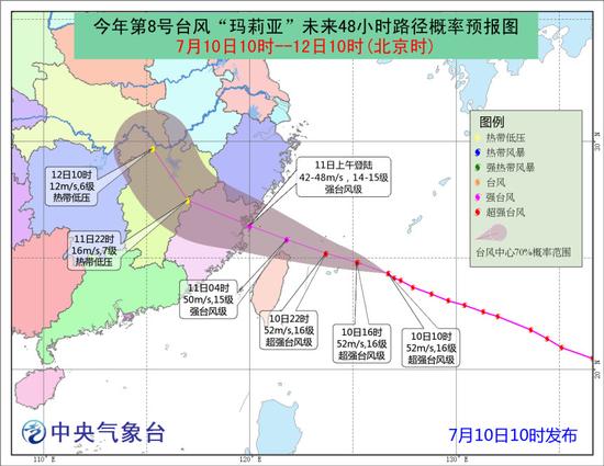 交通運輸部啟動二級響應防御臺風瑪莉亞