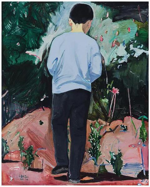 許宏翔，健健，200×160cm，布面油彩，2016