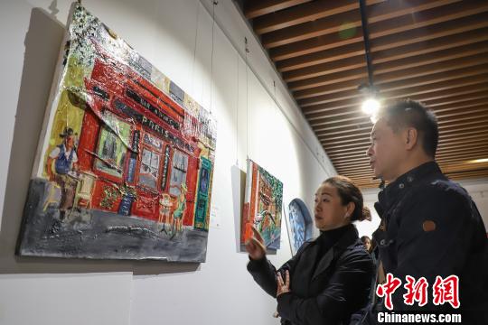 圖為展覽活動現(xiàn)場。　瞿宏倫 攝